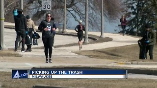 Beer bottles and cigarette butts among trash volunteers clean up in Milwaukee