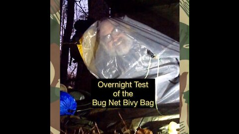 Overnight in the Bug Net Bivy Bag out at the Survival Site