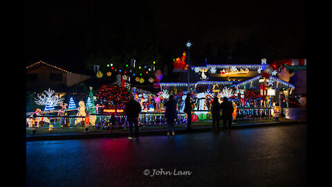 Christmas Lights in Burnaby BC Canada