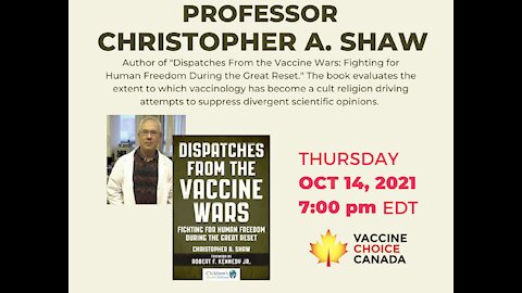 Dr. Chris Shaw, Ph.D - Dispatches From the Vaccine Wars