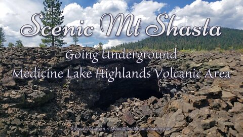 lava cave - Medicine Lake Highlands Volcanic Area - Scenic Mt Shasta