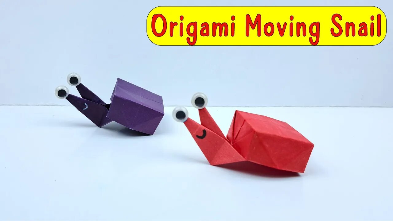 How to Make Origami Moving Paper Snail/DIY Paper Fidget Toy/Easy