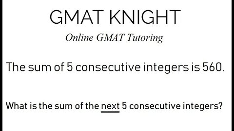 How to get better at GMAT Quant. Add with an algebra mindset.