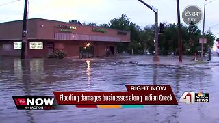 Flooding damages businesses along Indian Creek