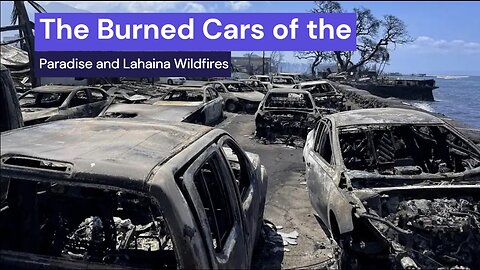 Shocking Video: The Burned Cars of the Paradise, California and Lahaina, Hawaii DEW Fires