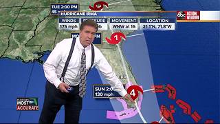 Hurricane Irma Update | Florida's Most Accurate Forecast with Denis Phillips on Thursday at 9pm