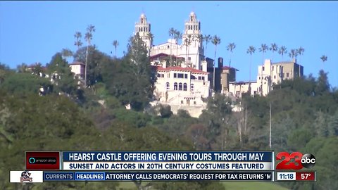 Hearst Castle offering special evening tours