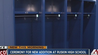 Ceremony for new additions at Ruskin High School