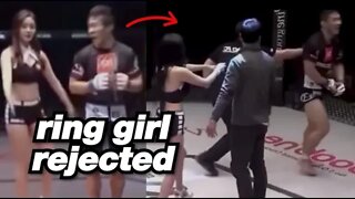 MMA Fighter REJECTS Ring Girl Over Equality #doublestandards