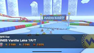 Mario Kart Tour - Vanilla Lake 1R/T Gameplay (Mario vs. Luigi Tour)