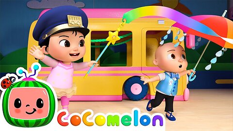 Wheels on the Bus (Cece's Pretend Play Version) - CoComelon Nursery Rhymes & Kids Songs