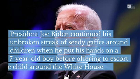 Watch: Biden Caresses 1st-Grader for 10 Seconds, Then Whispers 'Meet Me After This'