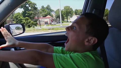 Dad Pulls An Epic Highway Prank On His Son