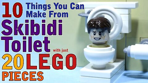 10 Skibidi Toilet things you can make with 20 Lego pieces