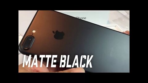Matte Black Apple iPhone 7 Plus Unboxing