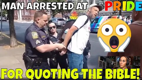 BREAKING NEWS! COPS ARREST MAN AT PRIDE EVENT FOR QUOTING BIBLE | Podcast | Just Jen Reacts