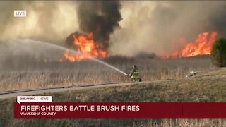 Brush fires threaten homes in Waukesha Country, situation remains 'fluid'