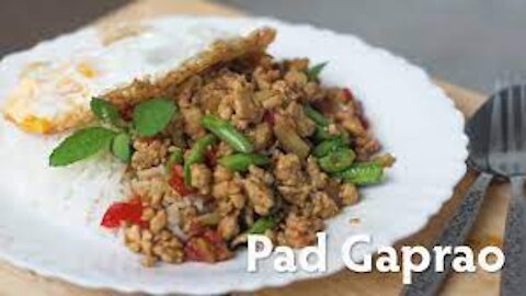Thai Basil Chicken Pad Krapao Gai Delicious Thai Food