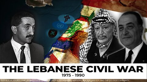 Lebanese Civil War 1975 - 1990 (simplified)
