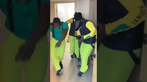 Team Jamaica’s bobsled team was hype before making their first Winter Olympics appearance 🇯🇲