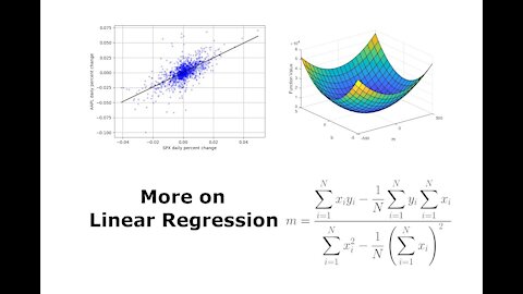 More on Linear Regression