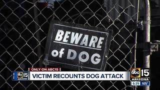 Woman speaks out after being attacked by dogs in Phoenix