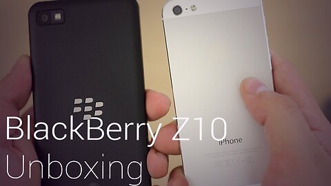BlackBerry Z10 Unboxing & Size Comparison (US, AT&T, Black)