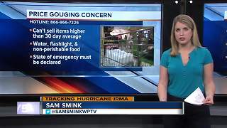 Hurricane Irma: Price gouging concern