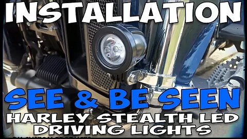 How-To Install: Universal Fit Stealth LED Driving Lights #harleydavidson #motorcycle
