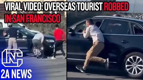 Wow, Viral Videos Shows Shocked Tourist Robbed In Broad Daylight In San Francisco