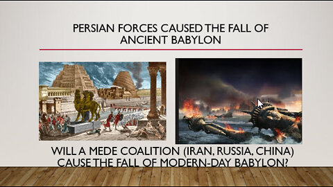 Persian Forces Took Down Ancient Babylon: Will a Mede Coalition (Iran, Russia, China) Take Down Modern Babylon?