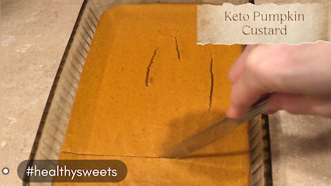 RECIPE: KETO - Pumpkin Custard