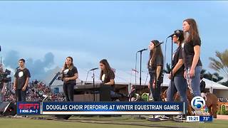 Stoneman Douglas choir performs at Winter Equestrain Festival