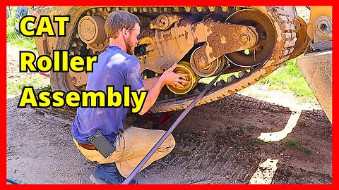 Replacing a CAT Skid Steer Roller Assembly
