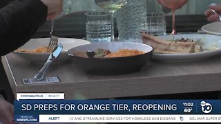 San Diego preps for orange tier, reopening