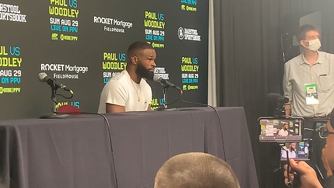 Tyron Woodley: The Judges ROBBED me’! | Post Fight Press Conference | Paul/Woodley 1