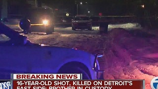 16-year-old shot, killed by brother on Detroit's east side