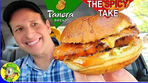 Panera Bread® 👨‍🍳 THE SPICY TAKE CHICKEN SANDWICH Review 🌟🔥🐔🥪 | Peep THIS Out! 🕵️‍♂️
