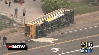 School bus involved in West Valley wreck