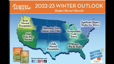 FRIDAY FUNNY - FARMERS ALMANAC & NOAA CONFLICTING 2022-23 WINTER FORECAST