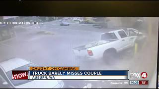 Driver slams truck into donut shop