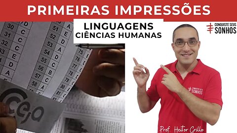 LINGUAGENS E CIÊNCIAS HUMANAS - PRIMEIRAS IMPRESSÕES - ENCCEJA 2023