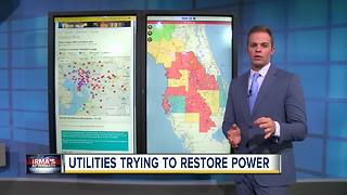 Utilities trying to restore power across Tampa Bay Area