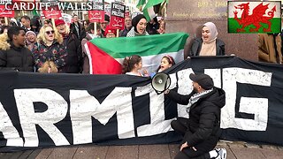 Pro-PS Protesters at Queen Street, Cardiff Wales☮️