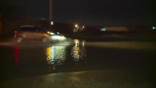 'Ginormous' water main break shuts down Rockside Road in Bedford