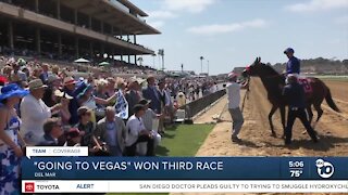 "Going to Vegas" wins third race on Del Mar Racing opening day