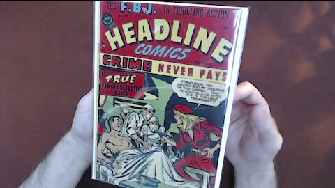 Comic Book Reading: Headline Comics #27, Joe Simon, Jack Kirby, Bill Draut, 1947, Prize [ASMR]
