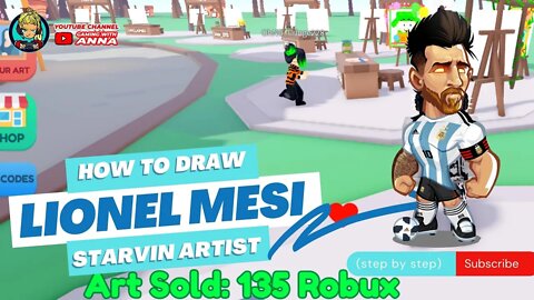 How To Draw Lionel Messi in Starving Artist