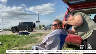 Rush hour act of kindness along Interstate 80
