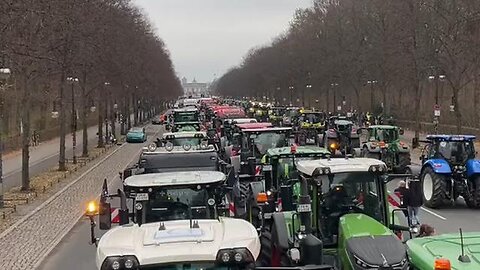 Farmers from all over Germany descended on Berlin